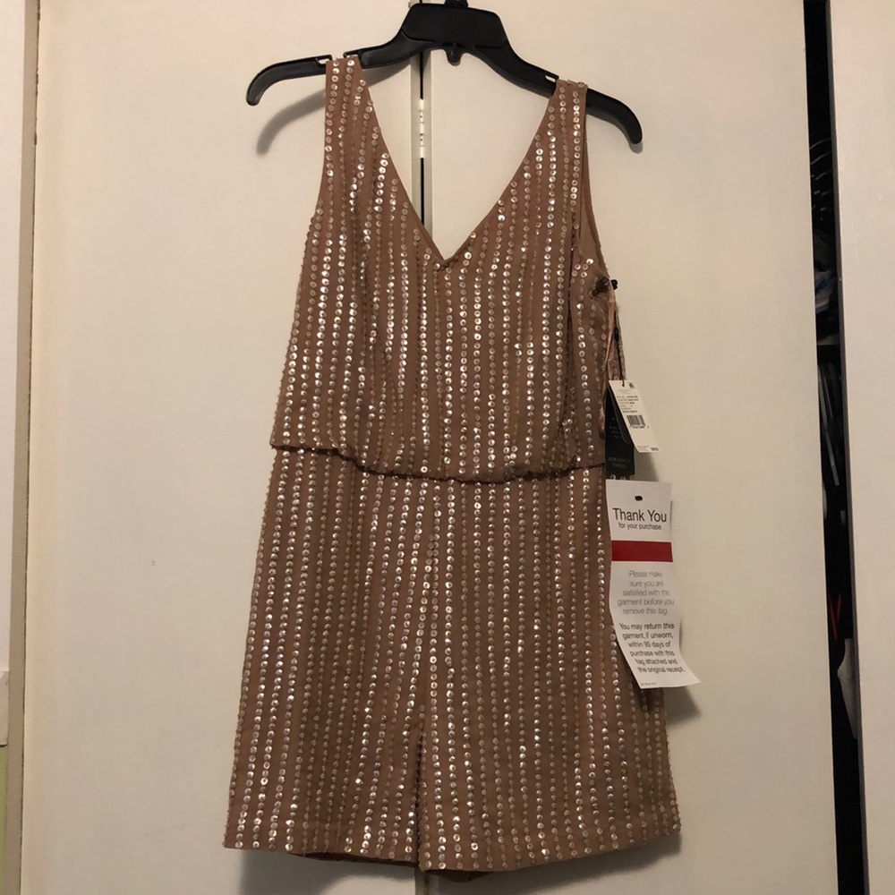 Adrianna Papell beaded romper